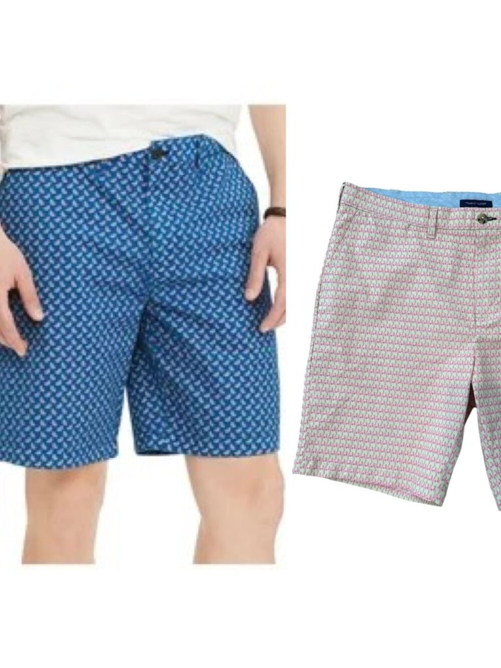 Tommy Hilfiger Men’s Flamingo Print Chino Shorts - Size 38